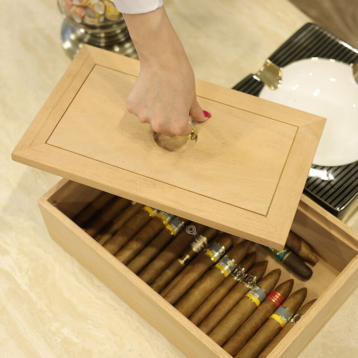 Afidano Cigar Box, Spanish Cedar, Holds 80-100 Cigars